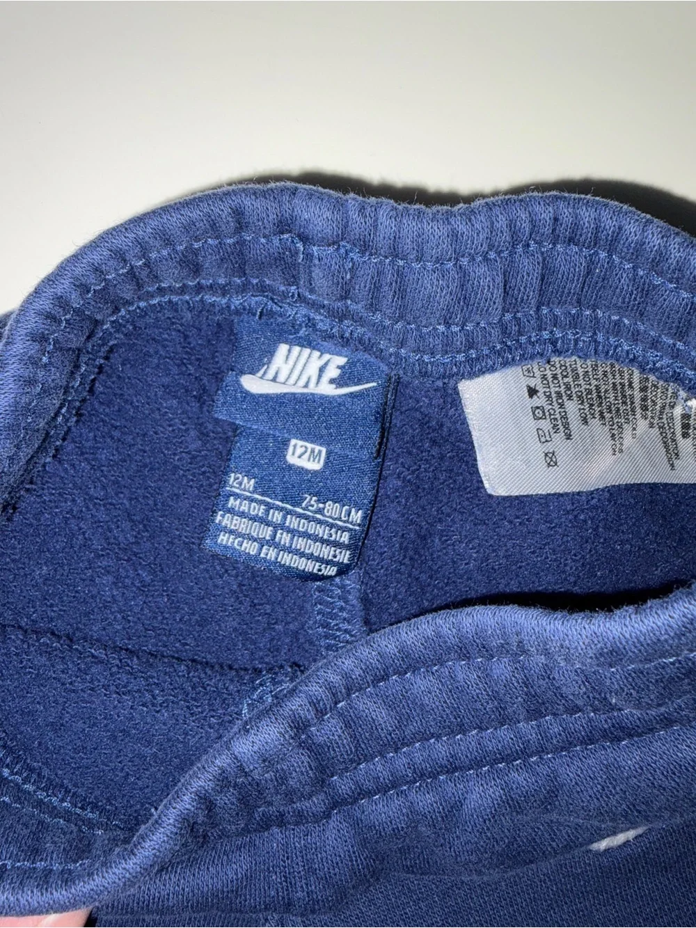 Nike Baby Boys Navy Blue Sweatpants Joggers Size 12 Months